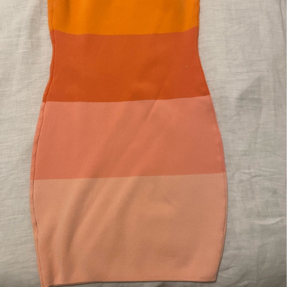 Orange ombré mini dress - Picture 3 of 4